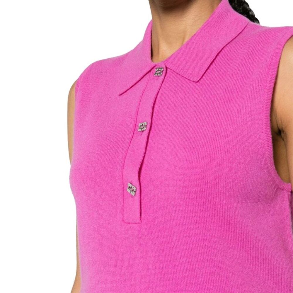 Ganni Wool And Cashmere Polo Women - Picture 4 of 5